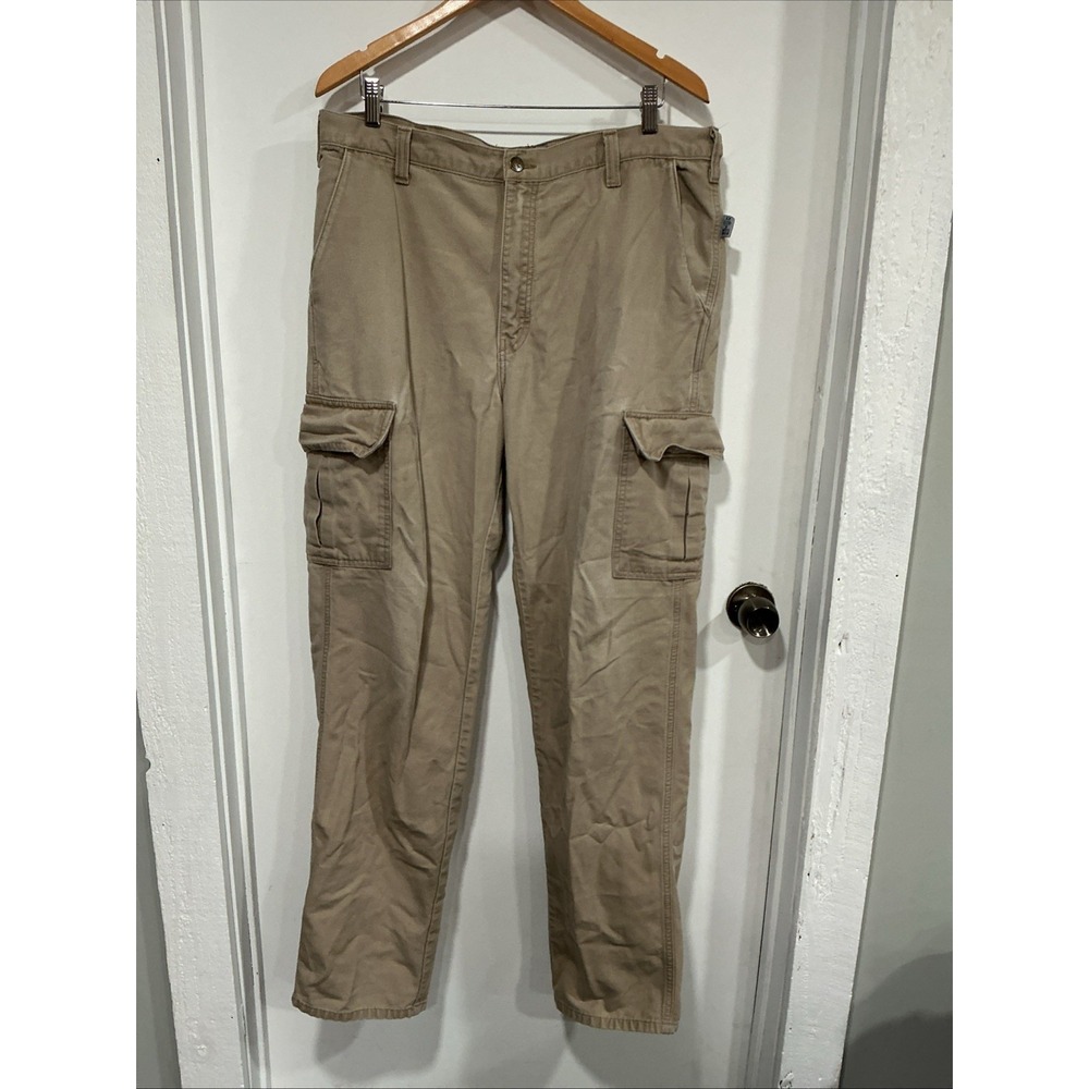 Tyndale FR Canvas Cargo Pants, Khaki, 36x36, 12 Cal, CAT 2, NFPA 2112